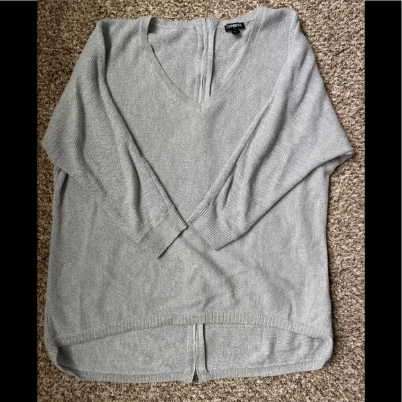 EXPRESS SHIMMERY HIGH LOW TUNIC WITH ZIPPER MEDIUM - Picture 2 of 6